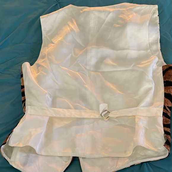 Vintage Ann Tjian  for Kenar   Y2K cheetah vest size small - Picture 3 of 3